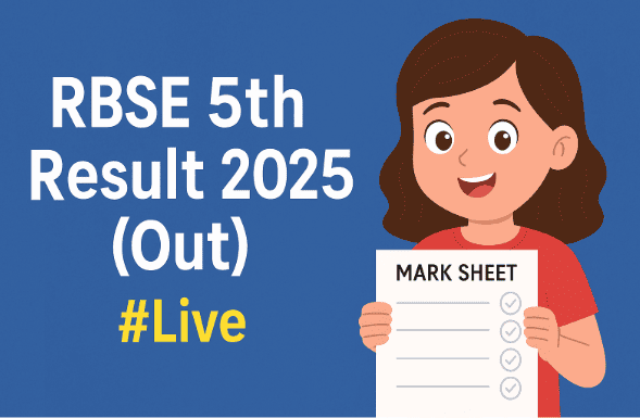 RBSE 5th Result 2025 Declared